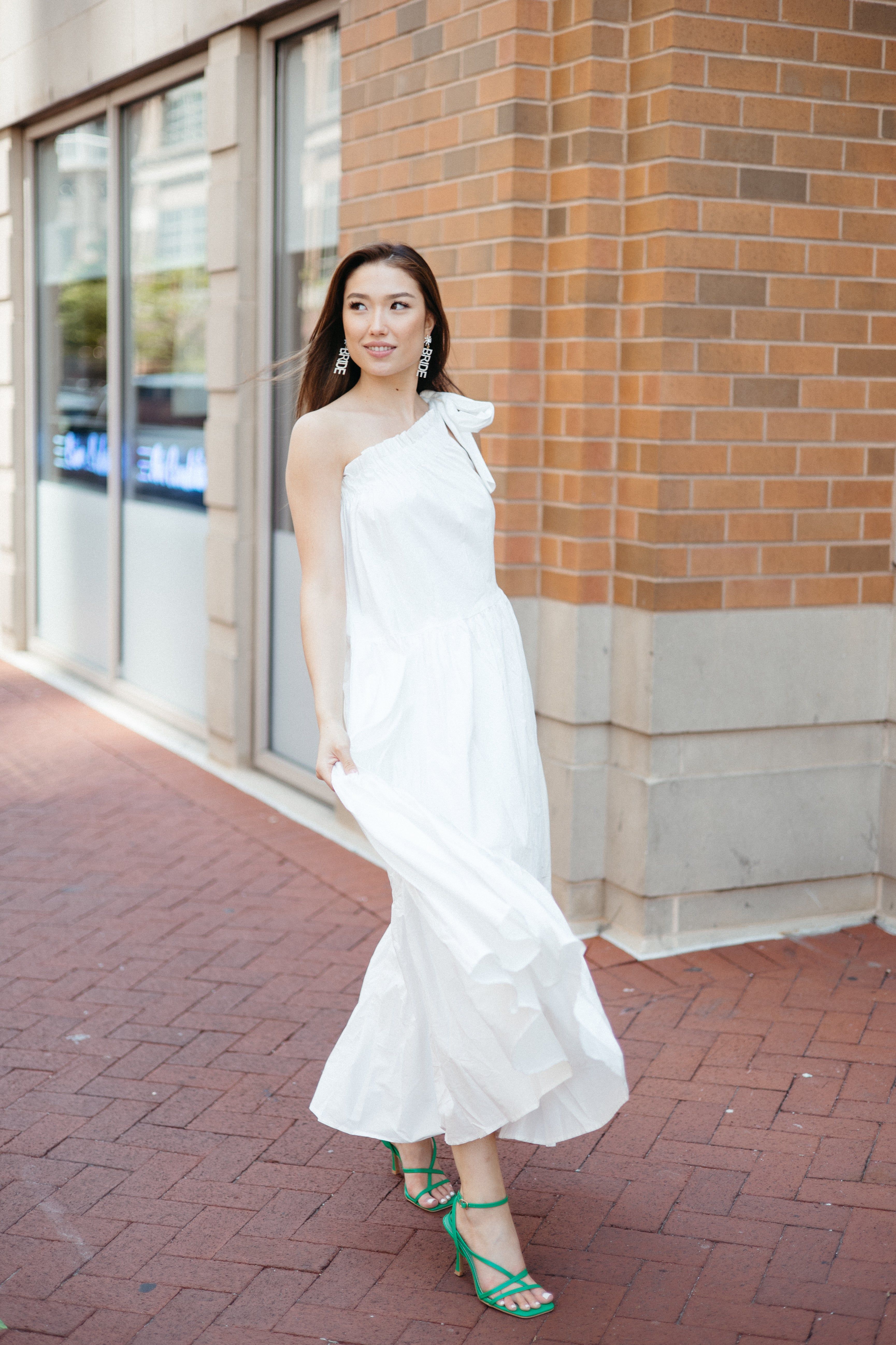 Unwritten Rules One Shoulder Maxi Dress sold by Brightside Boutique product image thumbnail 4