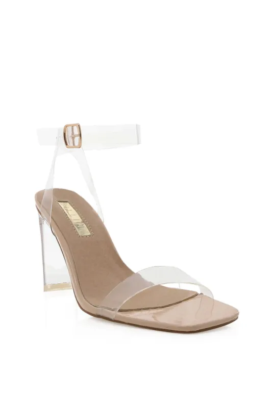 Billini Santiago Clear Patent Heel sold by Brightside Boutique