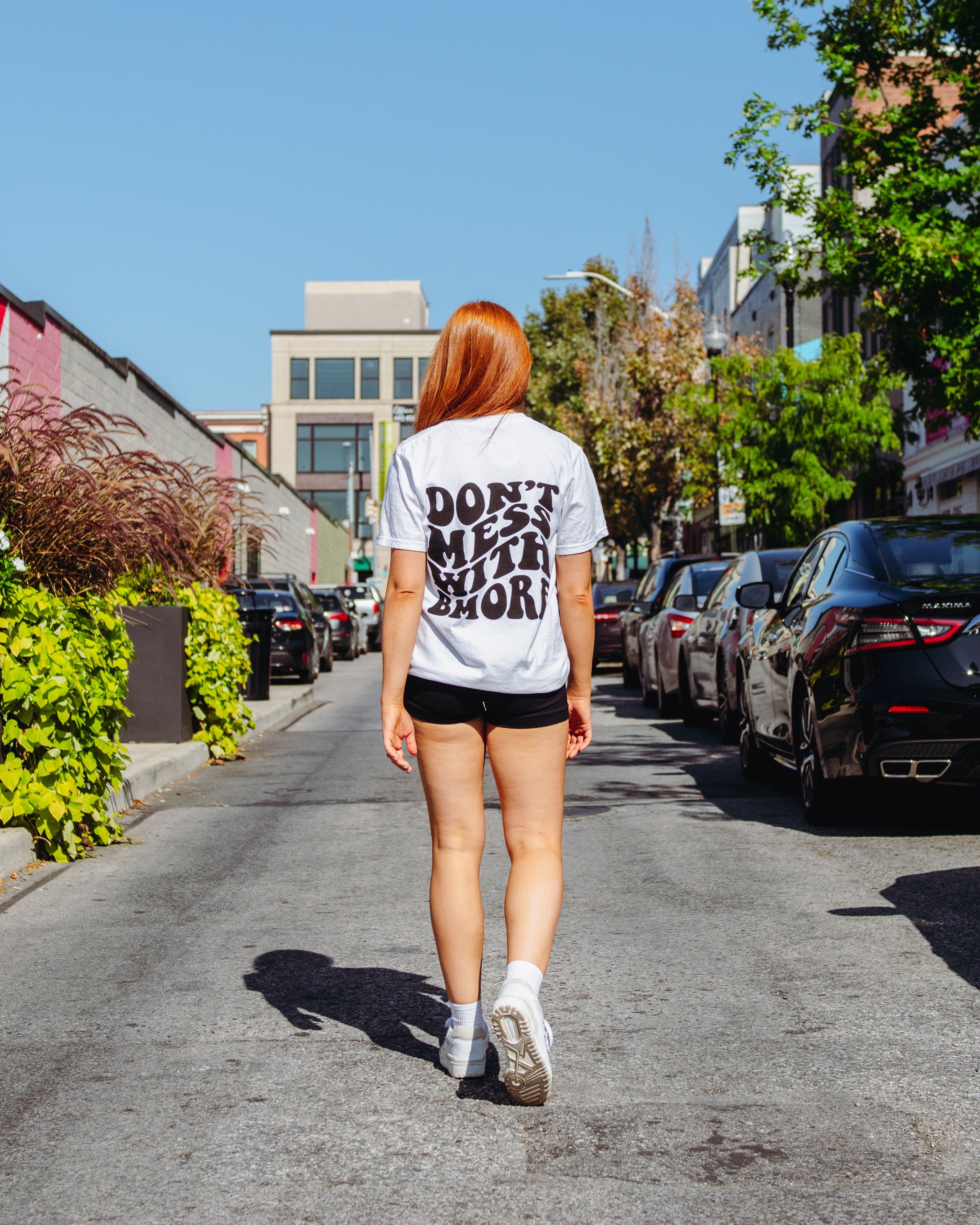 Don’t Mess With Bmore Back Hit Tee By Brightside sold by Brightside Boutique product image thumbnail 5