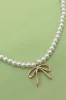 Lucy Bow Necklace sold by Brightside Boutique