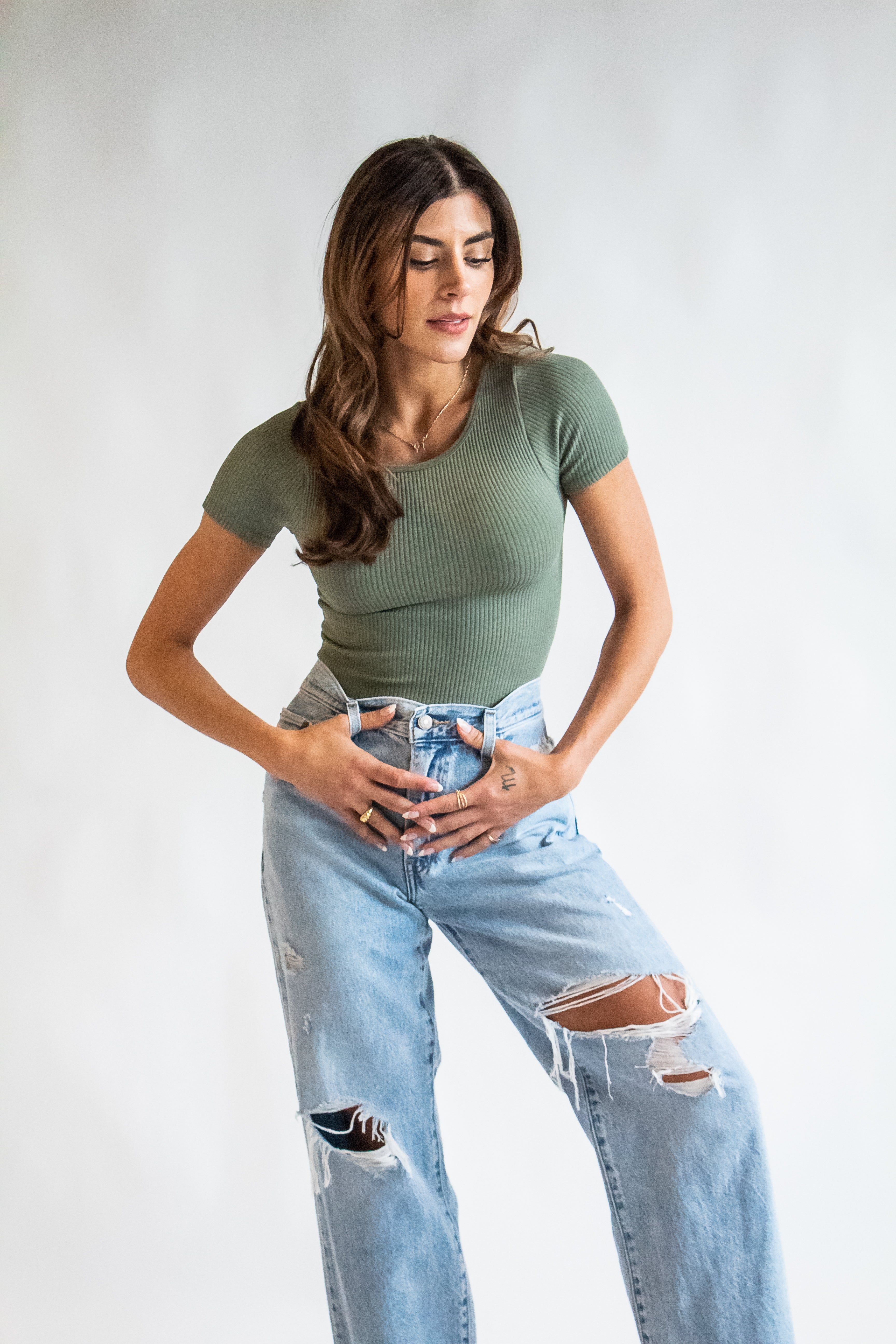 Free People XYZ Recycled Baby Tee sold by Brightside Boutique product image thumbnail 3