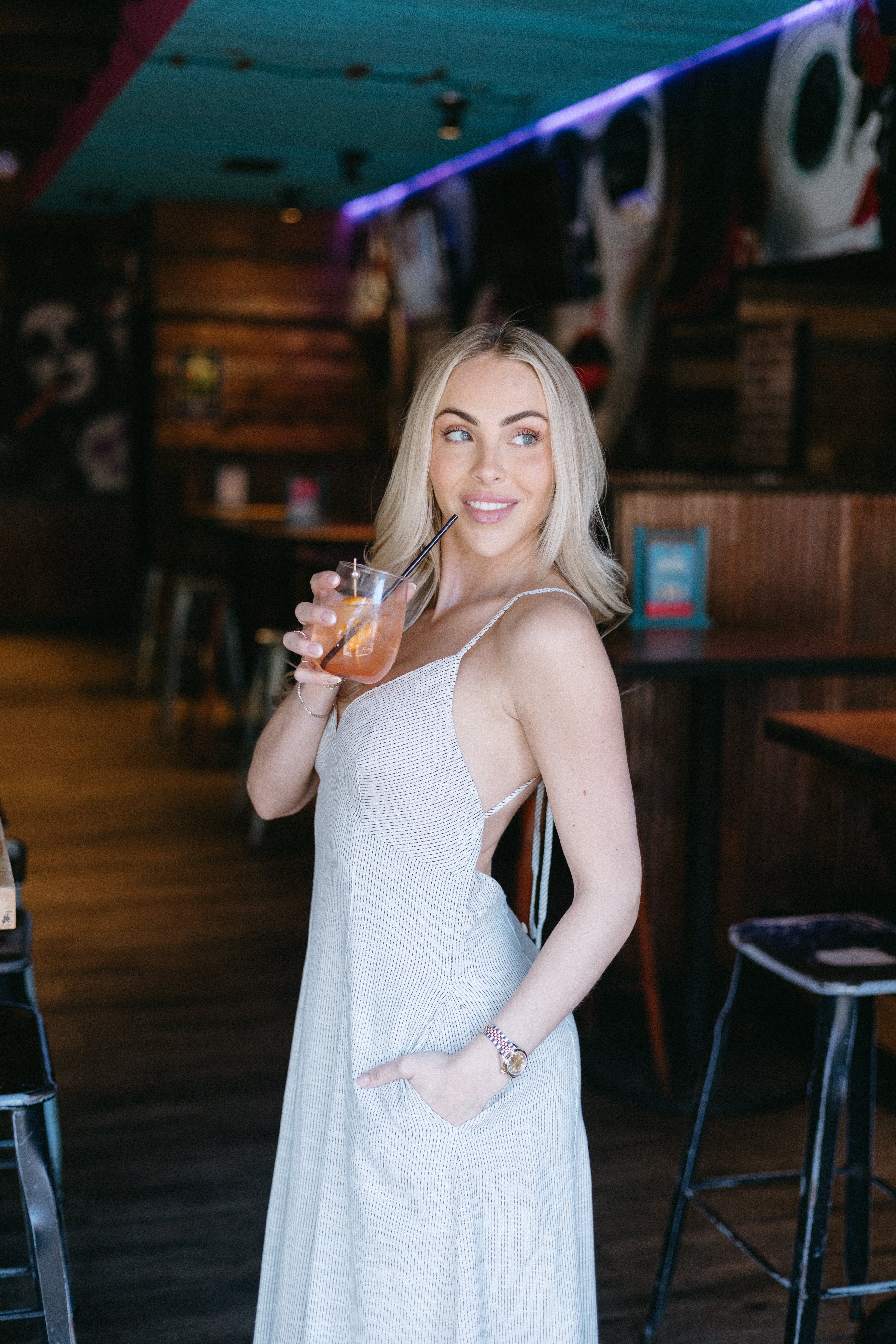 Storyteller Striped Maxi Dress sold by Brightside Boutique product image thumbnail 4