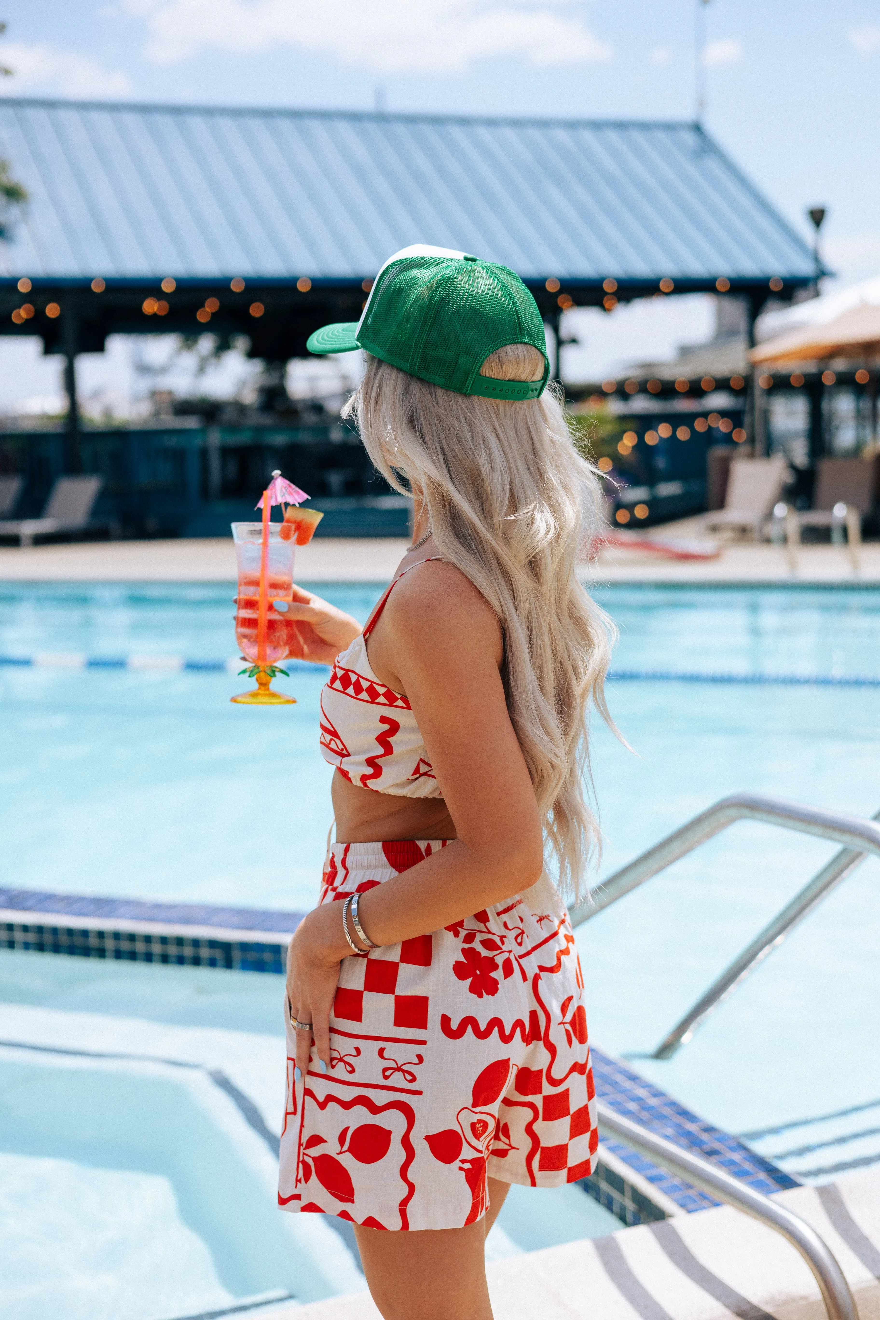 Summer Home Printed Crop Top sold by Brightside Boutique product image thumbnail 2