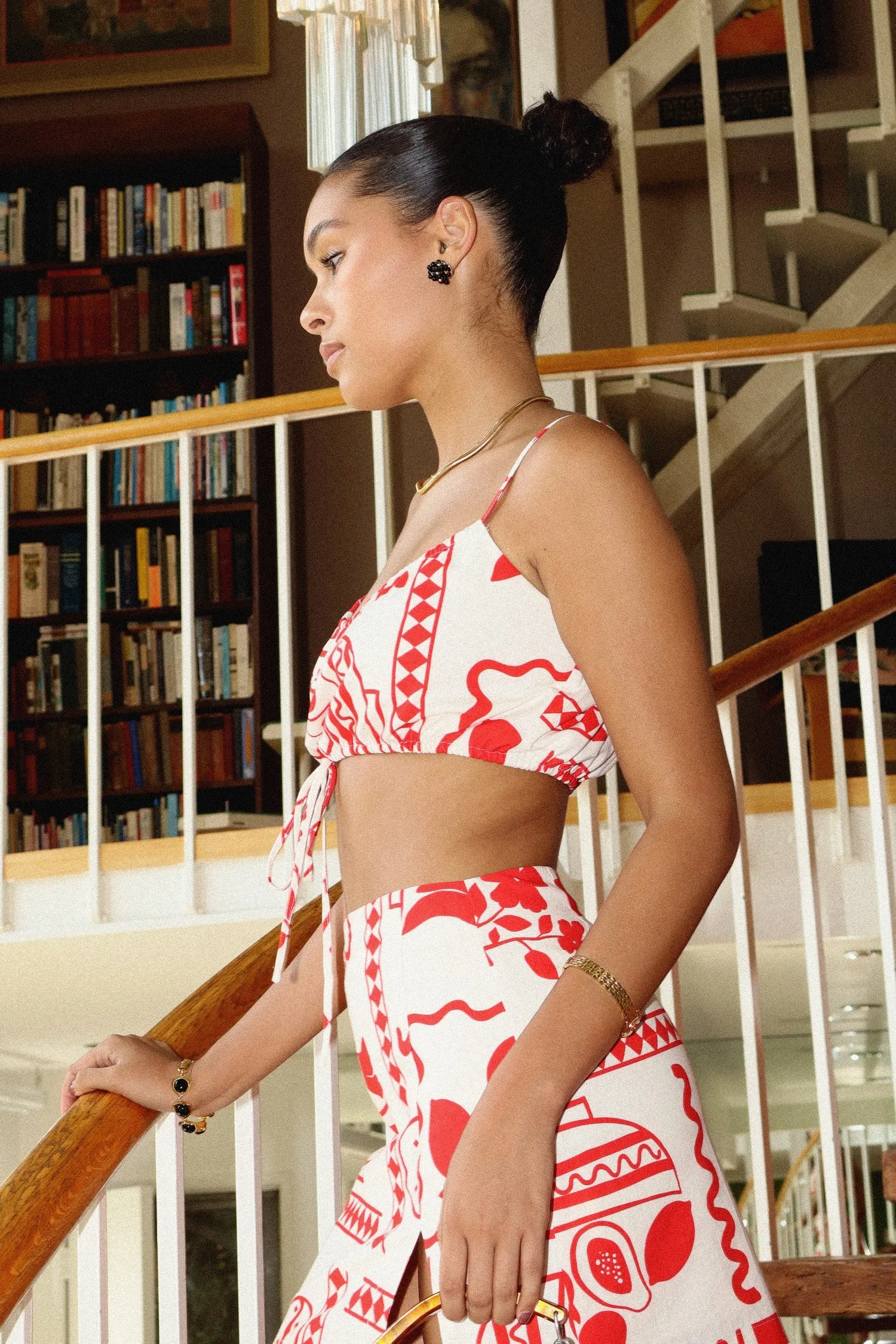 Summer Home Printed Crop Top sold by Brightside Boutique product image thumbnail 5