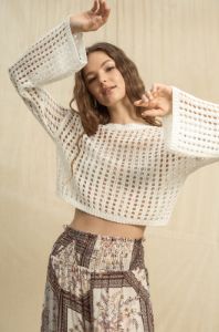 Island Girl Crochet Top sold by Brightside Boutique