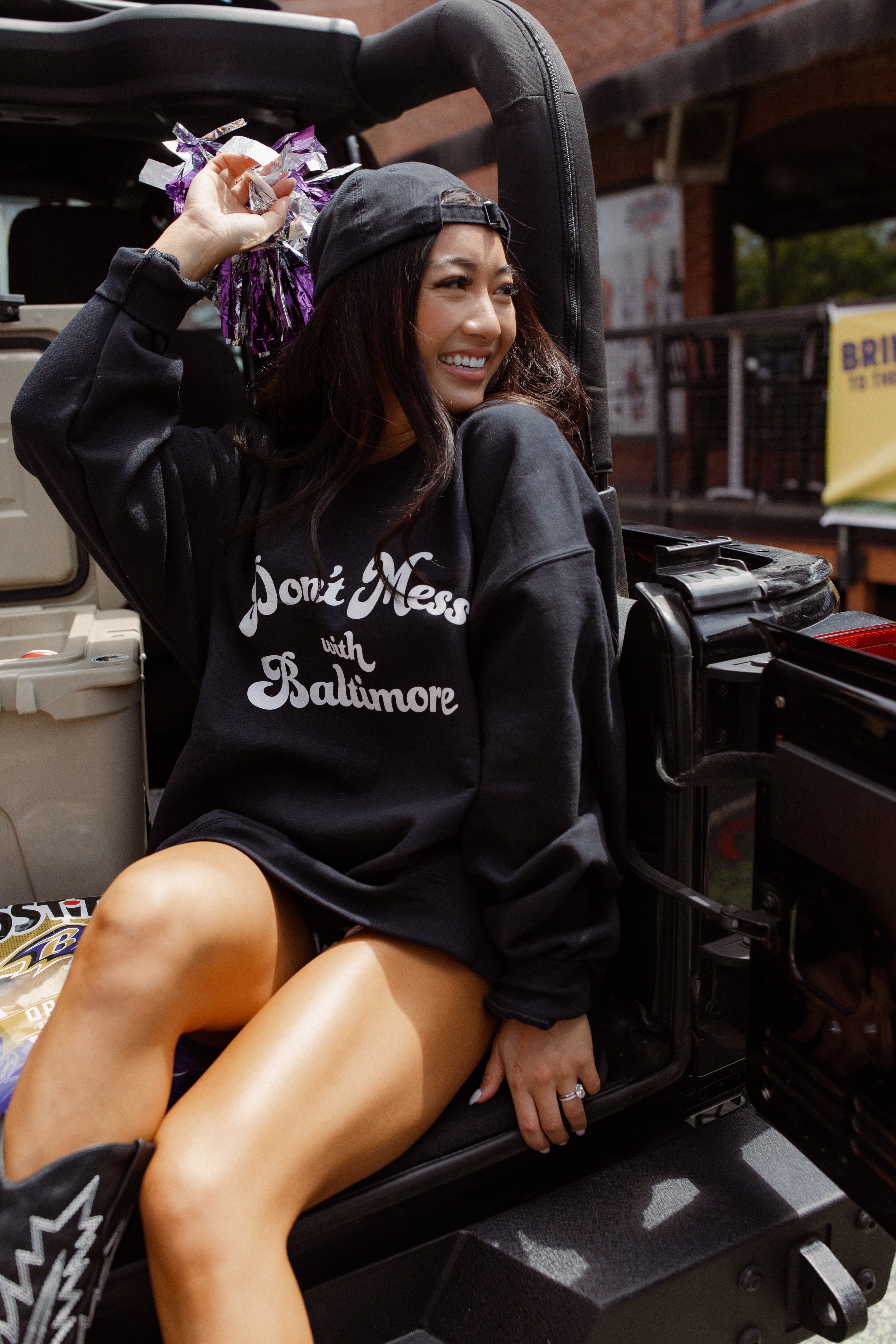 Don't Mess With Baltimore Crewneck by Brightside sold by Brightside Boutique product image thumbnail 2