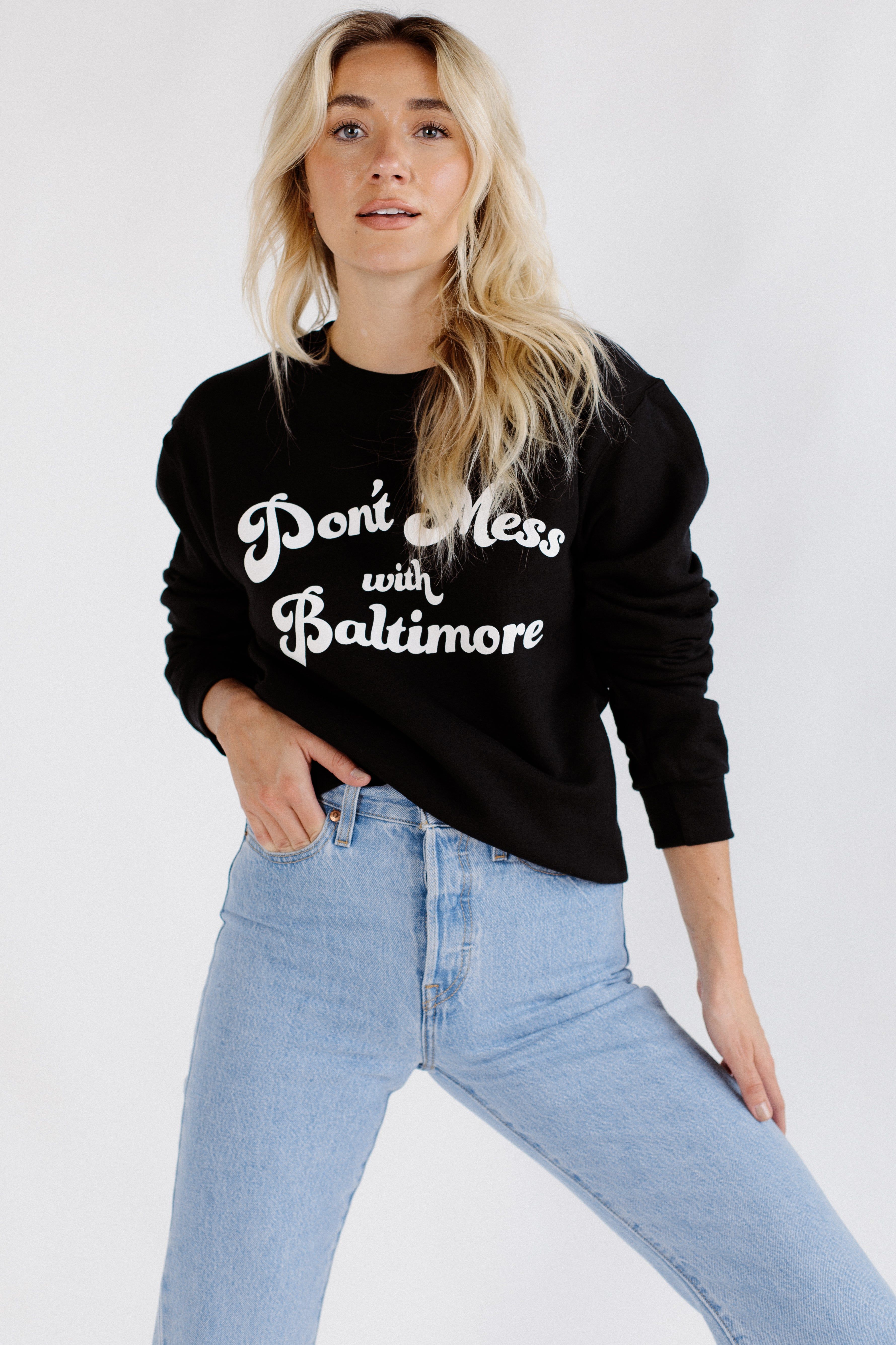 Don't Mess With Baltimore Crewneck by Brightside sold by Brightside Boutique product image thumbnail 3