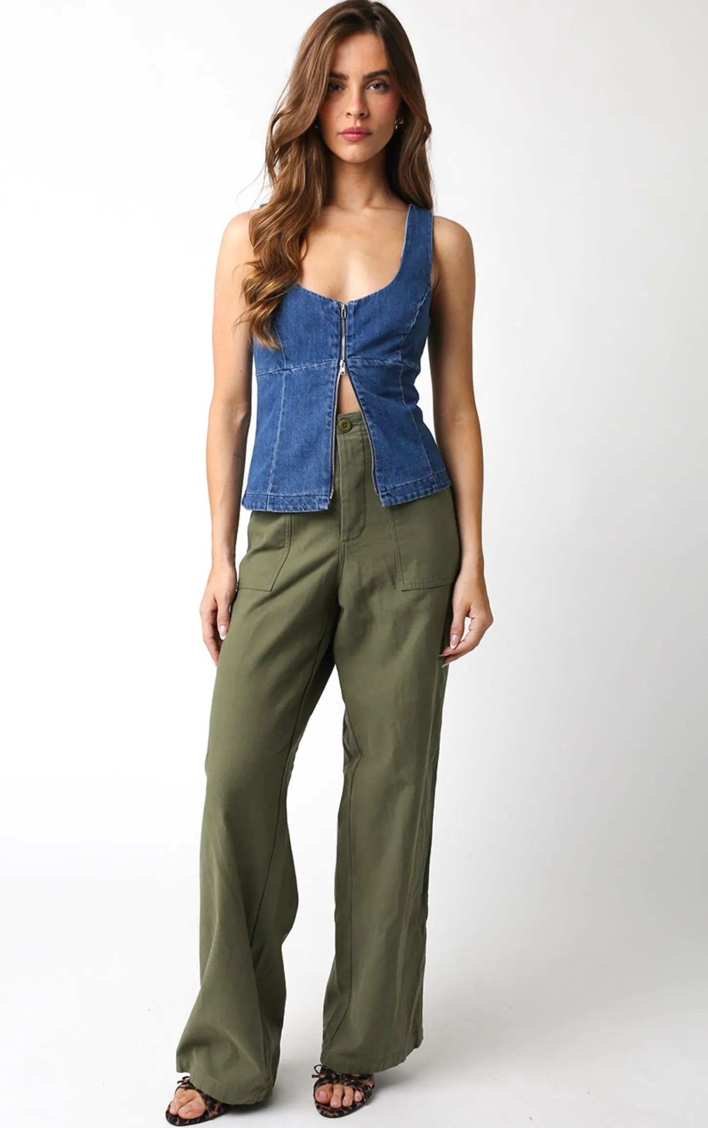 Danica Denim Top sold by Brightside Boutique product image thumbnail 4