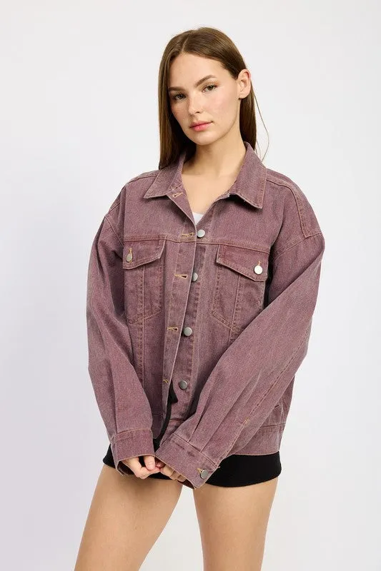 Autumnal Denim Shacket sold by Brightside Boutique product image thumbnail 5
