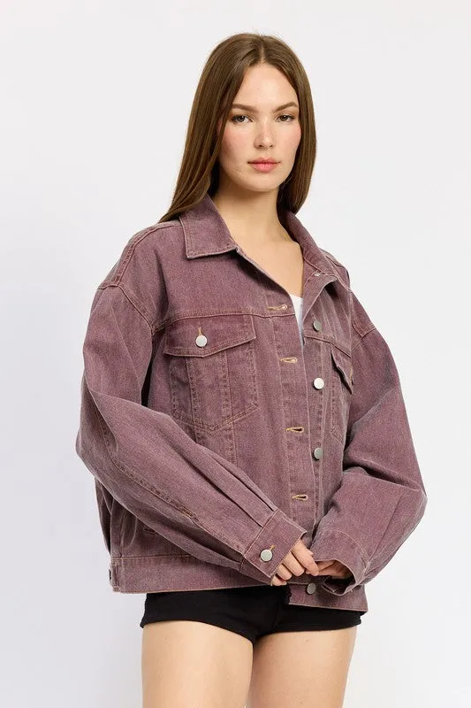 Autumnal Denim Shacket sold by Brightside Boutique product image thumbnail 4