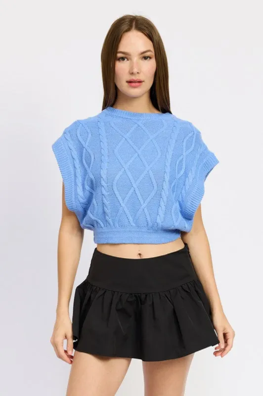 KnitKiss Vest sold by Brightside Boutique