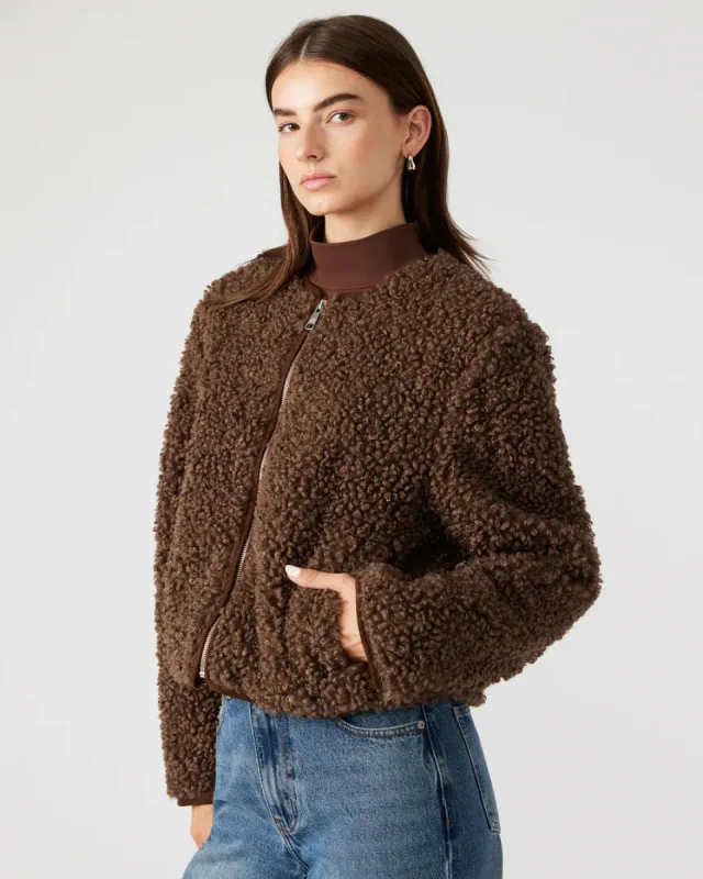 Steve Madden Teddy Jacket sold by Brightside Boutique