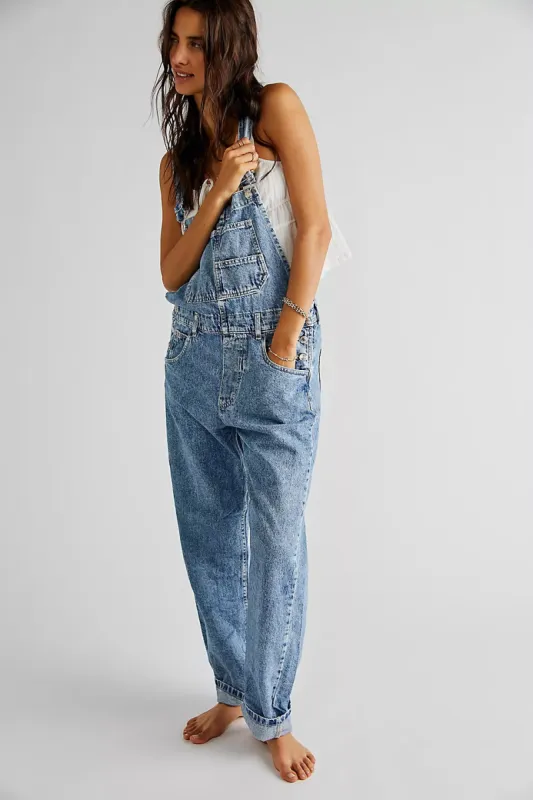 Free People We The Free Ziggy Denim Overall sold by Brightside Boutique