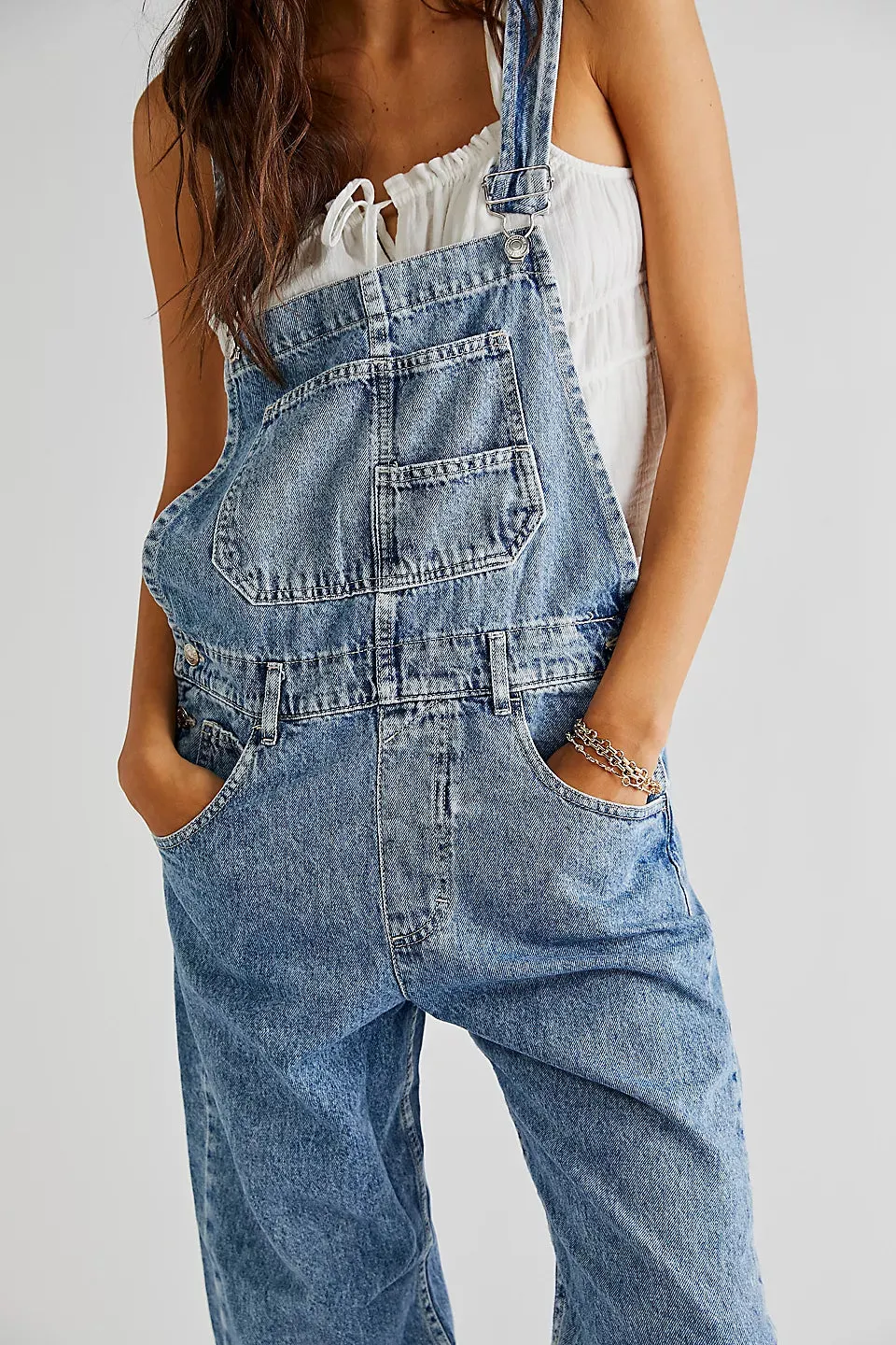 Free People We The Free Ziggy Denim Overall sold by Brightside Boutique product image thumbnail 3