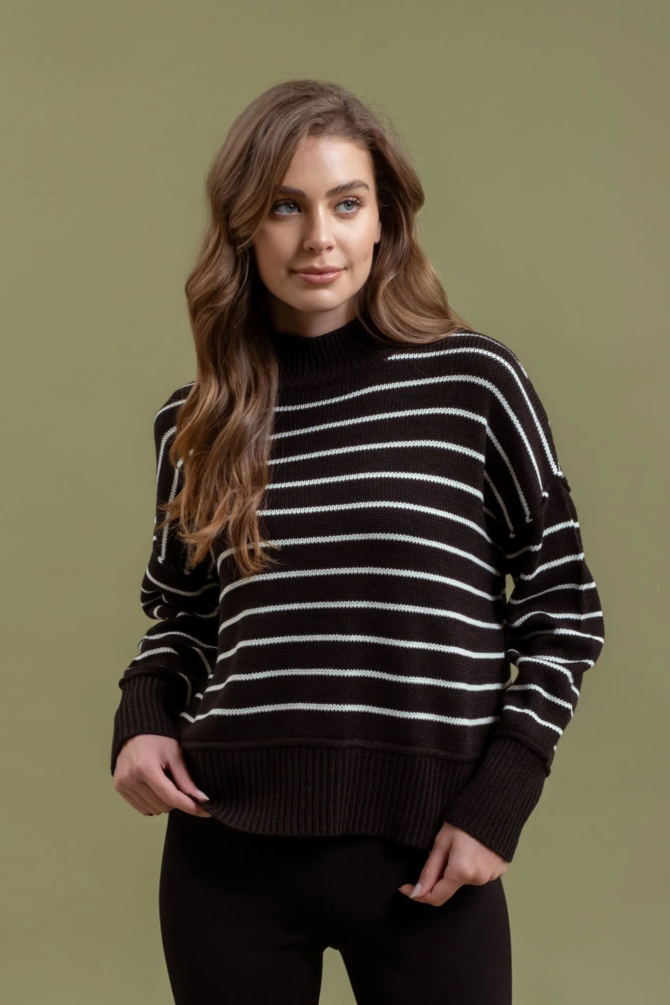 Stripe It Up Sweater sold by Brightside Boutique
