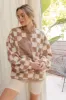 Checkered Fleece Jacket sold by Brightside Boutique