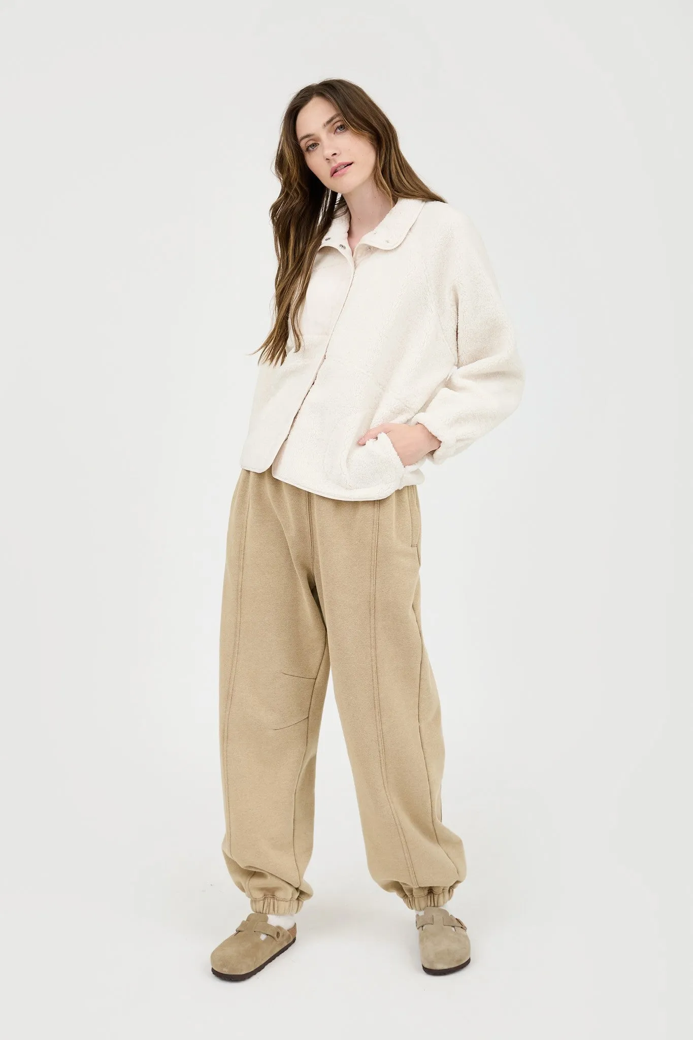 Buttoned Bliss Fleece Jacket sold by Brightside Boutique product image thumbnail 2