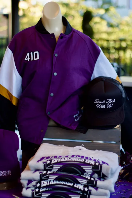 Brightside x R1A Can't Stop the Flock Varsity Jacket made by Brightside Boutique