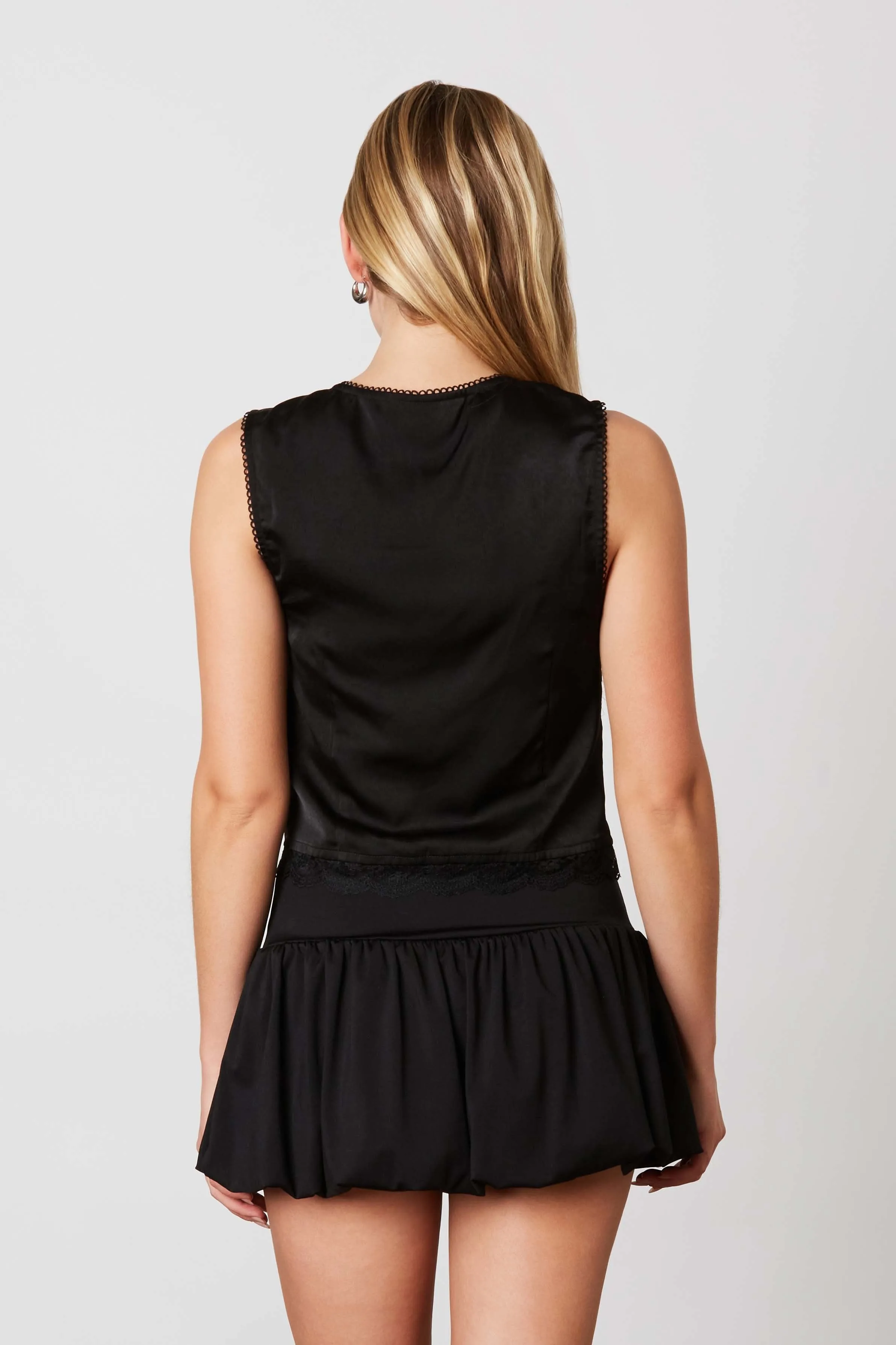 Flirty and Playful Satin Top sold by Brightside Boutique product image thumbnail 3