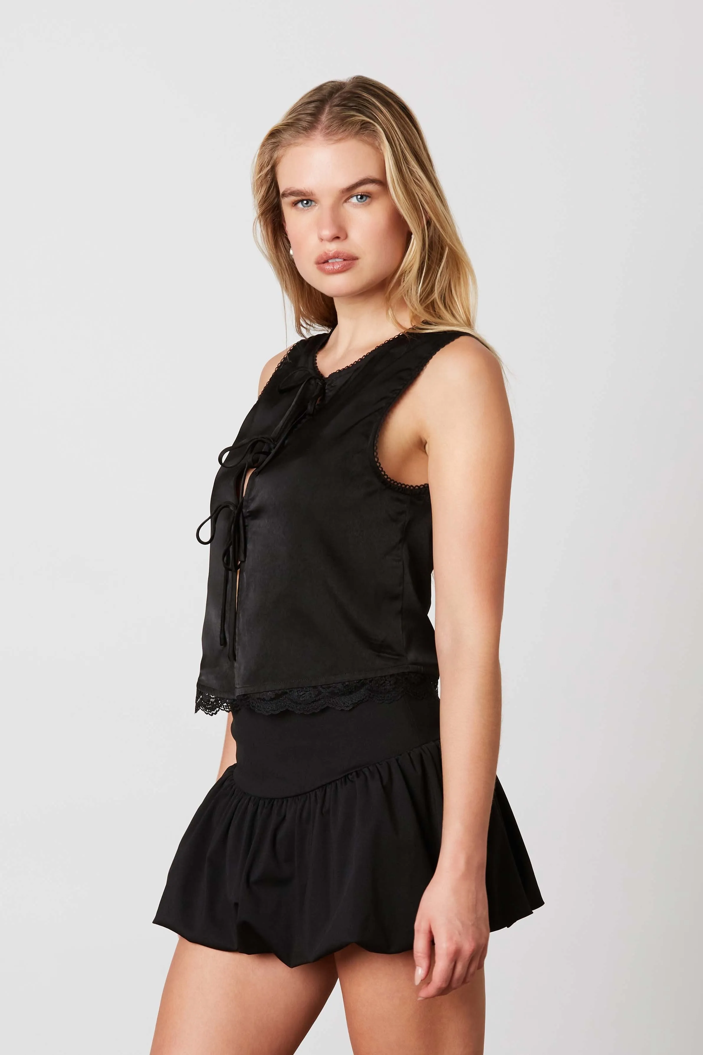 Flirty and Playful Satin Top sold by Brightside Boutique product image thumbnail 2