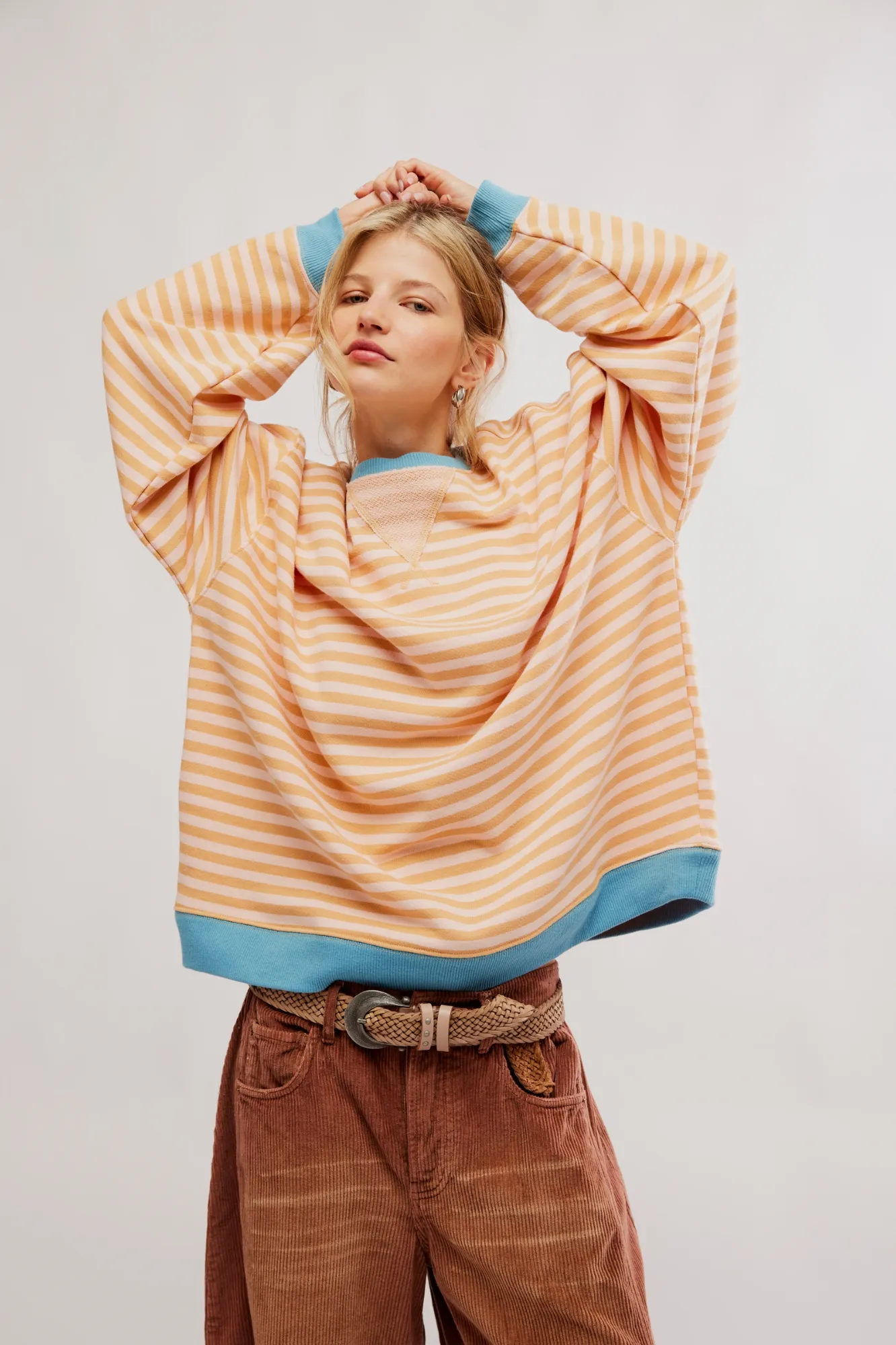 Free People Classic Striped Crew sold by Brightside Boutique product image thumbnail 4