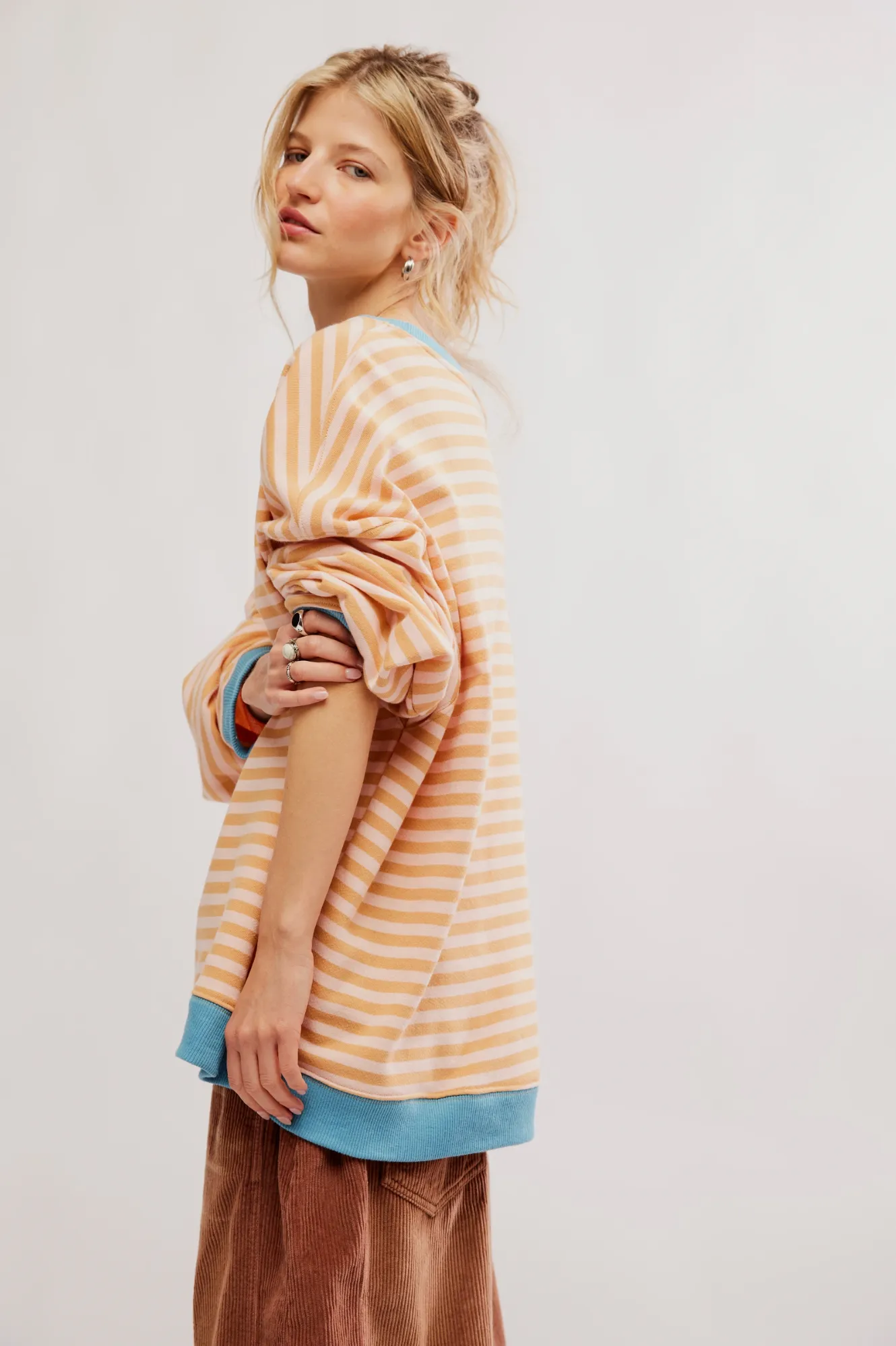 Free People Classic Striped Crew sold by Brightside Boutique product image thumbnail 2