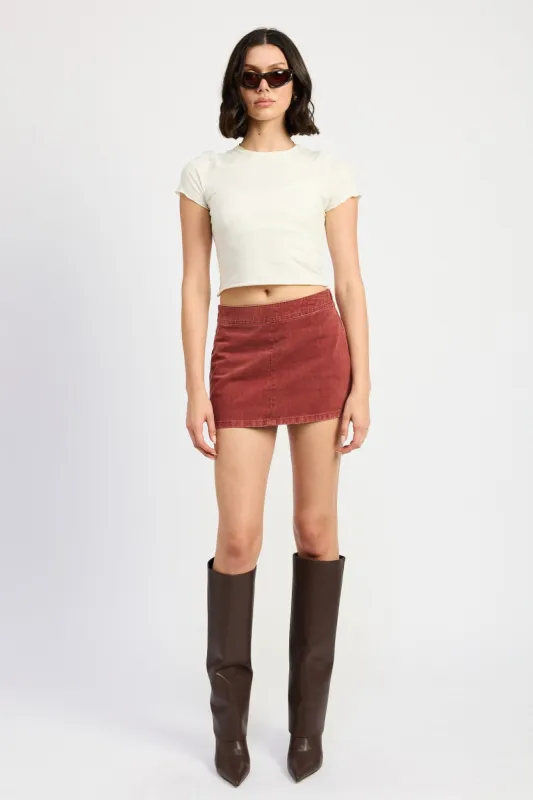 Nikki Denim Skirt sold by Brightside Boutique
