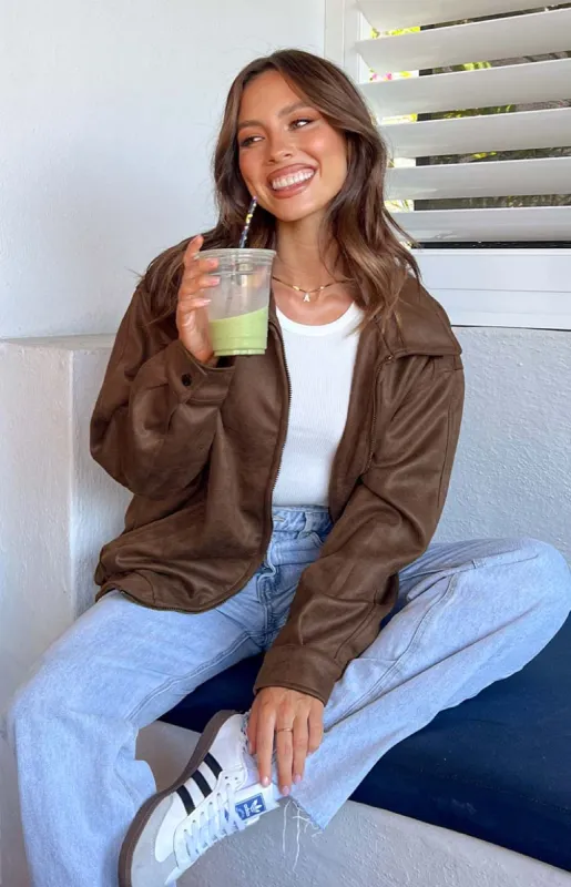 Urban Cowboy Suede Bomber Jacket sold by Brightside Boutique