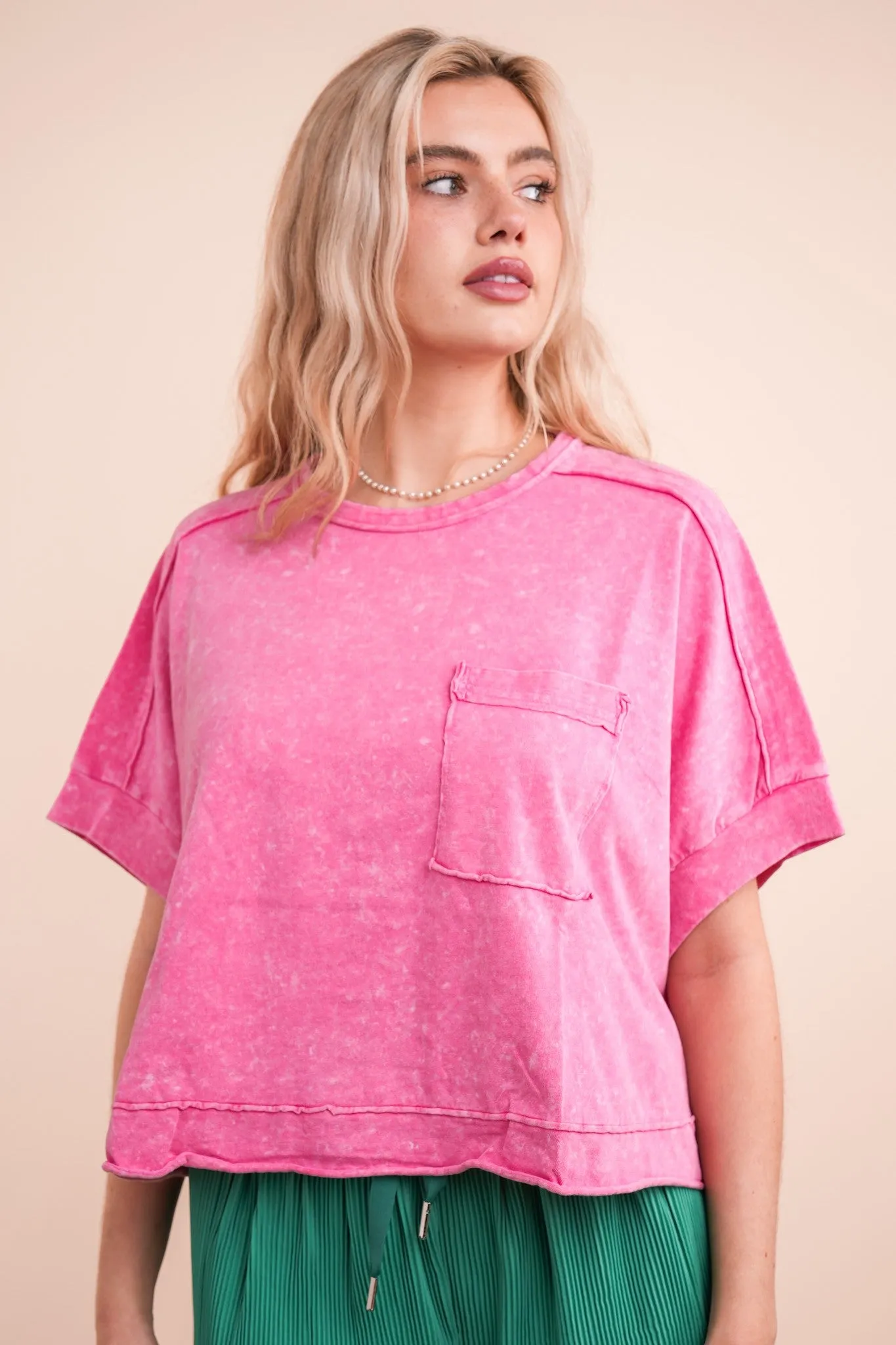 Everyday Oversized Crop Tee sold by Brightside Boutique