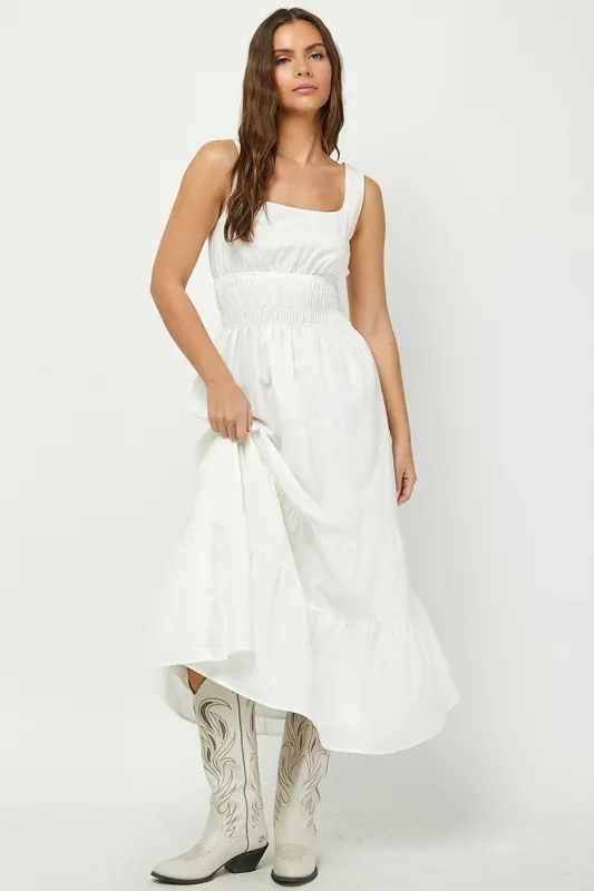 Morning Glow Midi Dress sold by Brightside Boutique