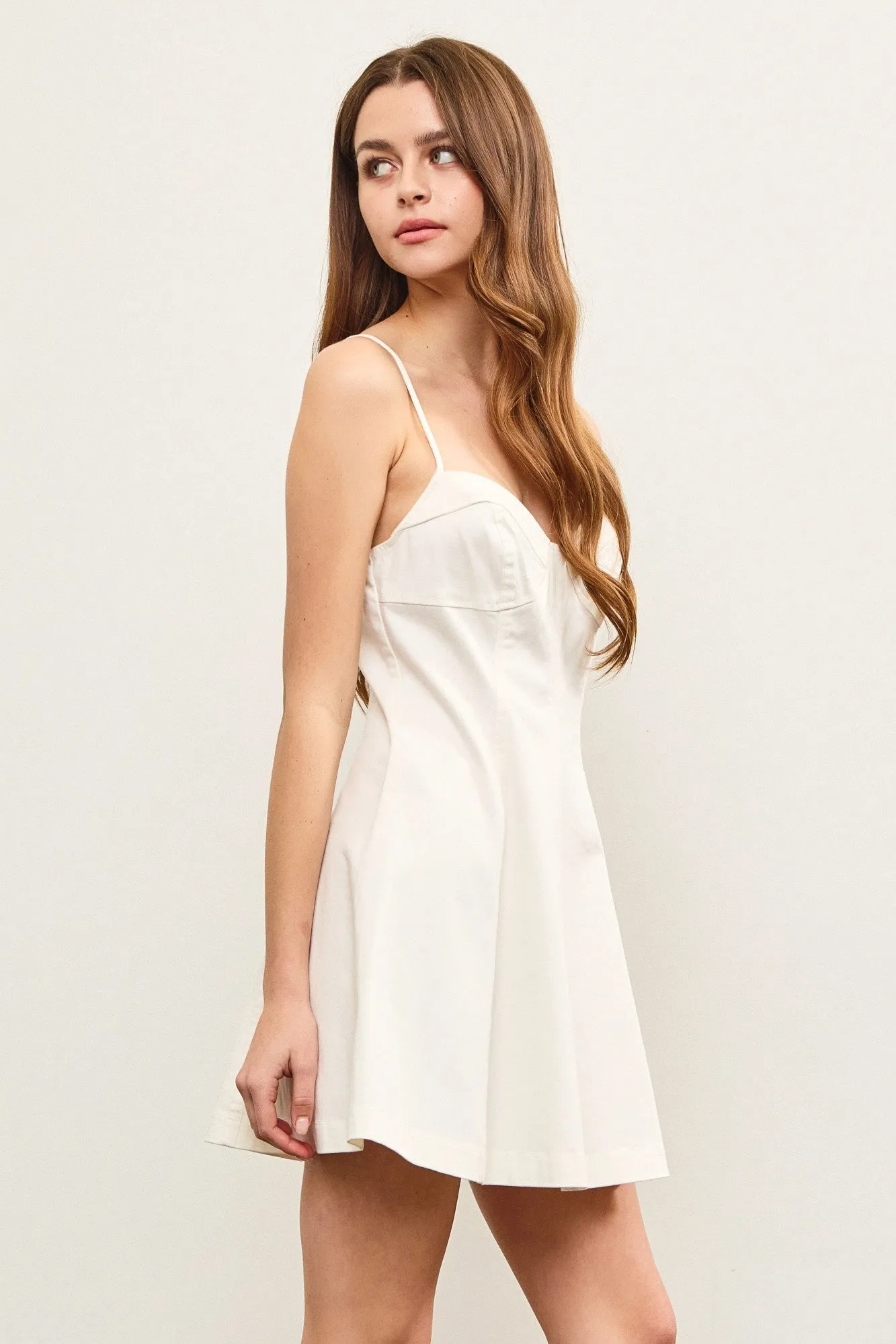 Denim Belle Sweetheart Cami Dress sold by Brightside Boutique product image thumbnail 5