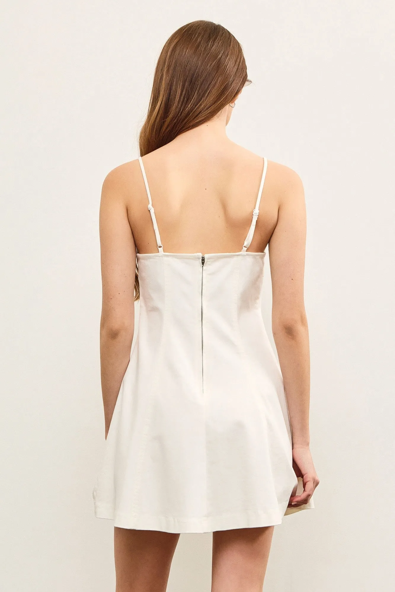 Denim Belle Sweetheart Cami Dress sold by Brightside Boutique product image thumbnail 4