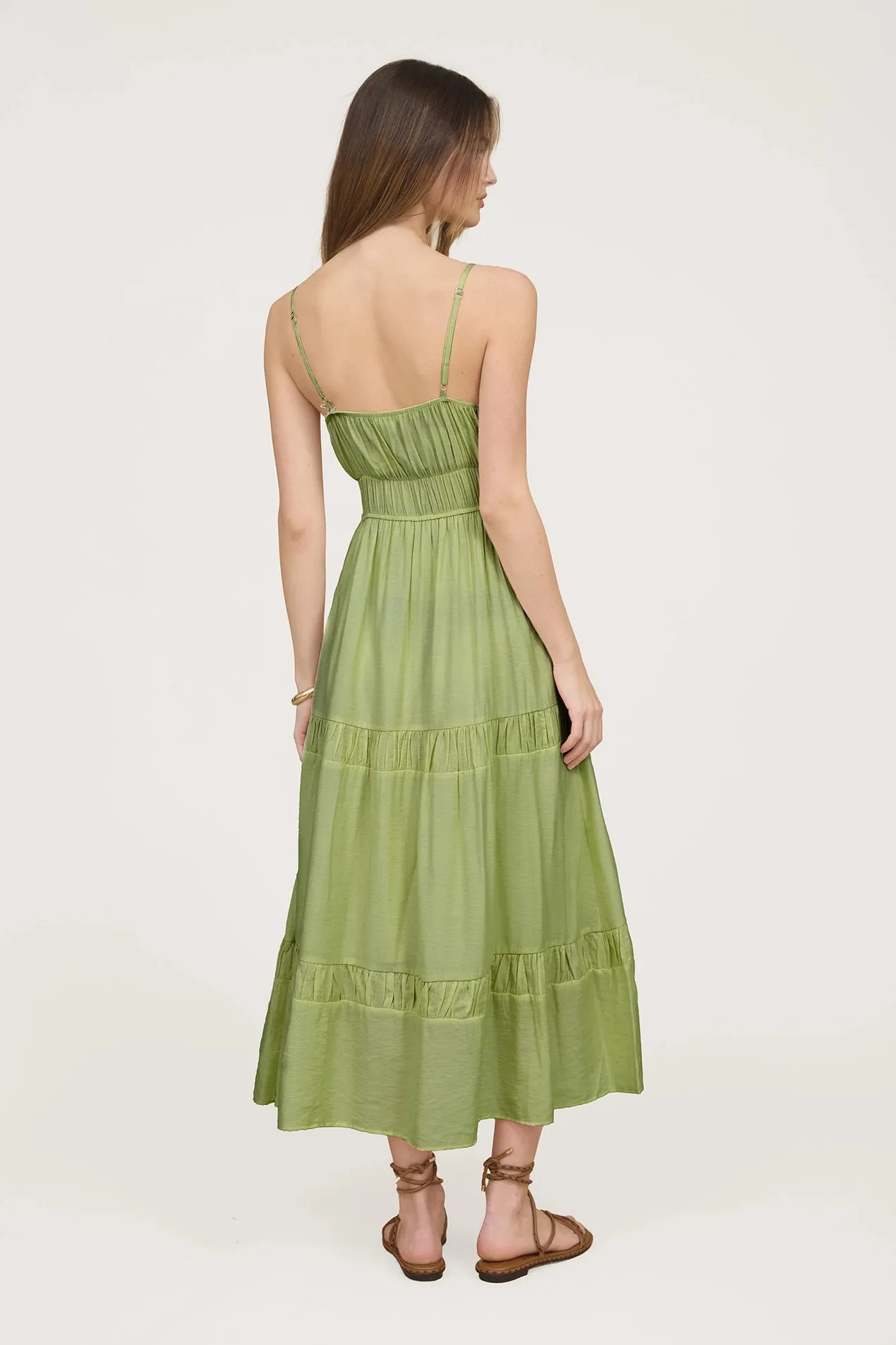 Sunkissed Shirred Midi Dress sold by Brightside Boutique product image thumbnail 2