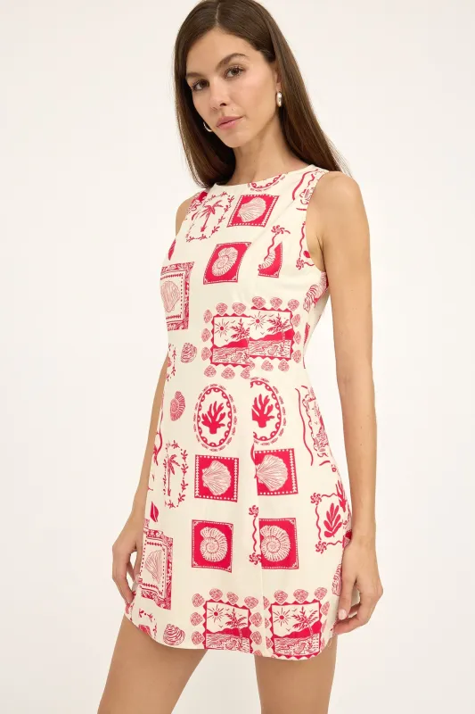 Coral Sands Mini Dress sold by Brightside Boutique