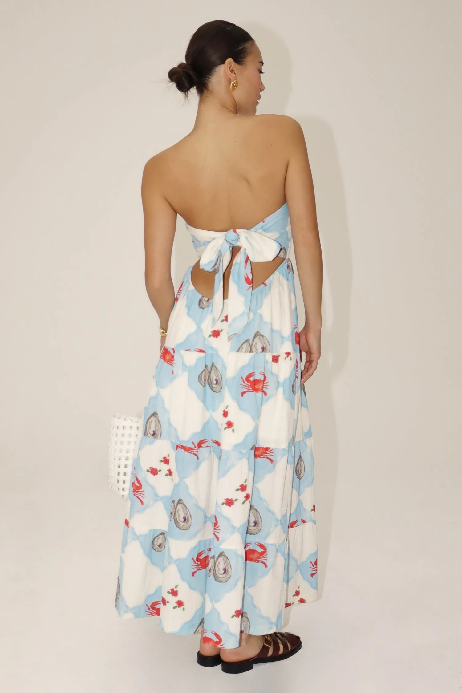 Oceana Strapless Maxi Dress sold by Brightside Boutique product image thumbnail 3