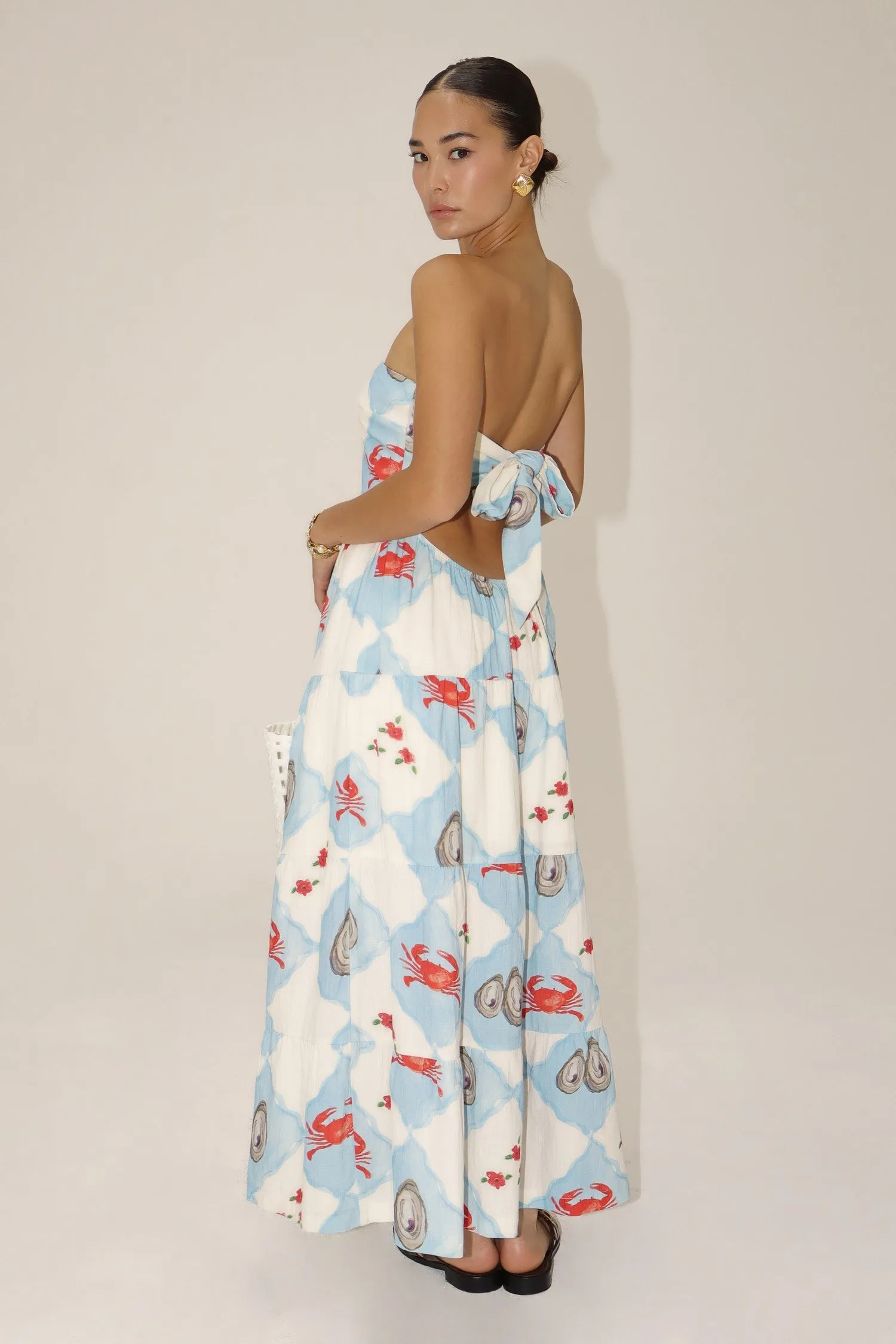 Oceana Strapless Maxi Dress sold by Brightside Boutique product image thumbnail 2