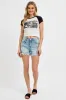 Uptown Rise Denim Shorts sold by Brightside Boutique