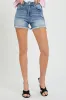 Uptown Rise Denim Shorts sold by Brightside Boutique
