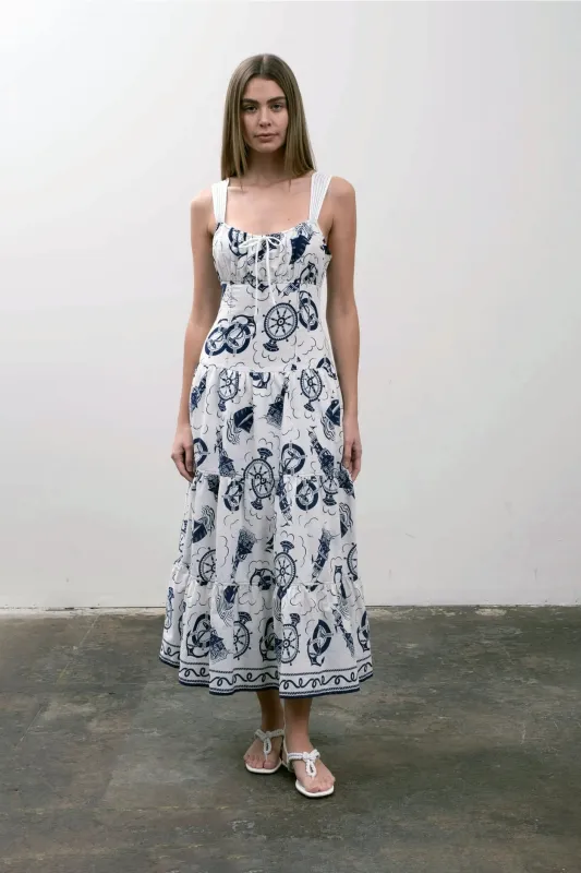 Sail Away Midi Dress sold by Brightside Boutique