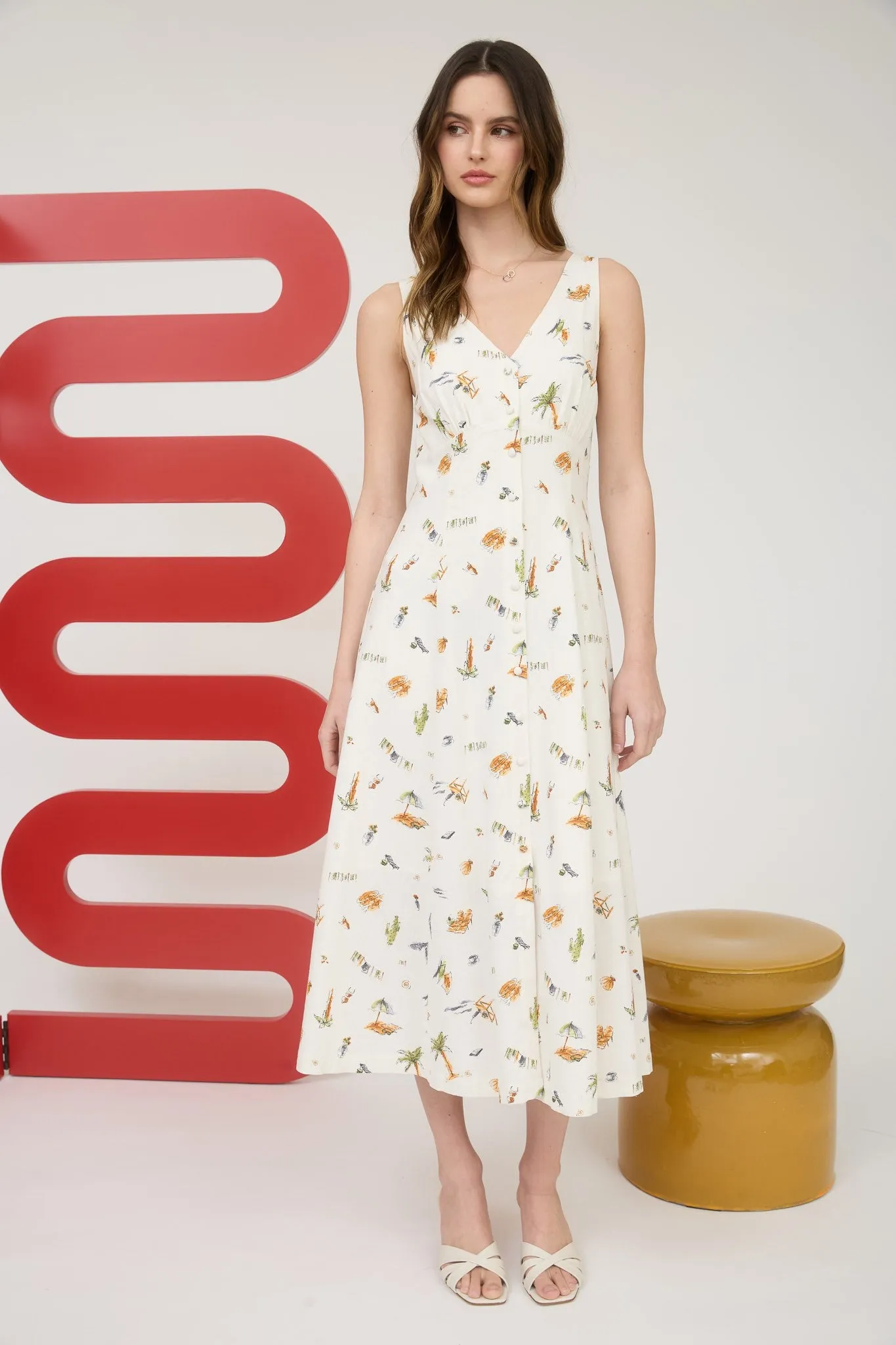 Beachbound Midi Dress sold by Brightside Boutique product image thumbnail 2