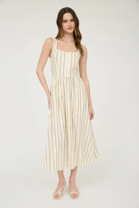 Hooked on You Midi Dress sold by Brightside Boutique