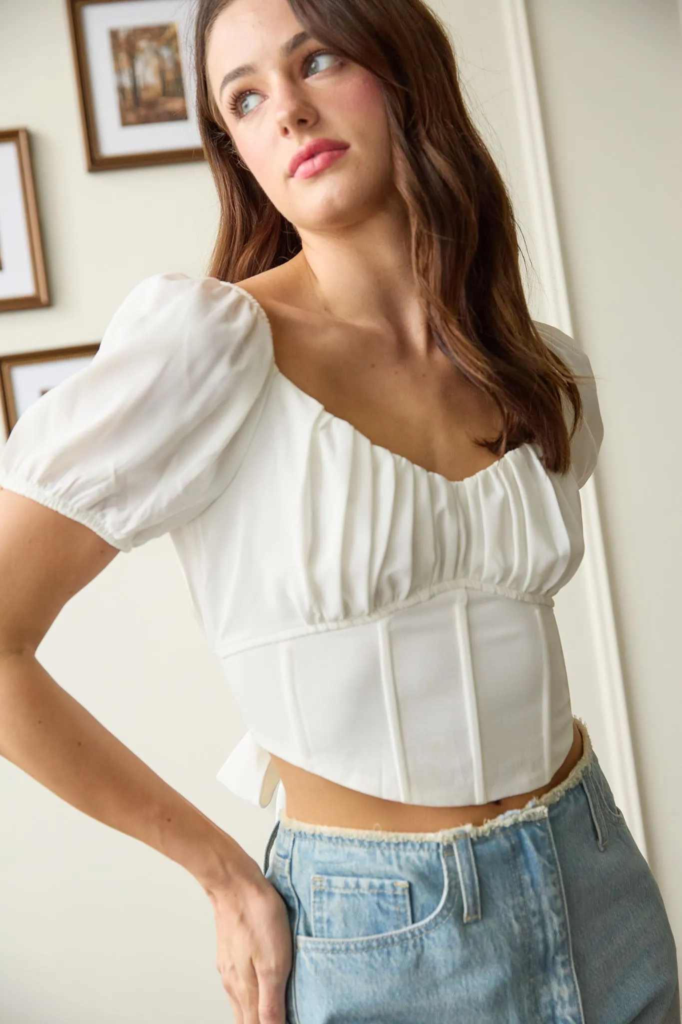 The Juliet Corset Top sold by Brightside Boutique