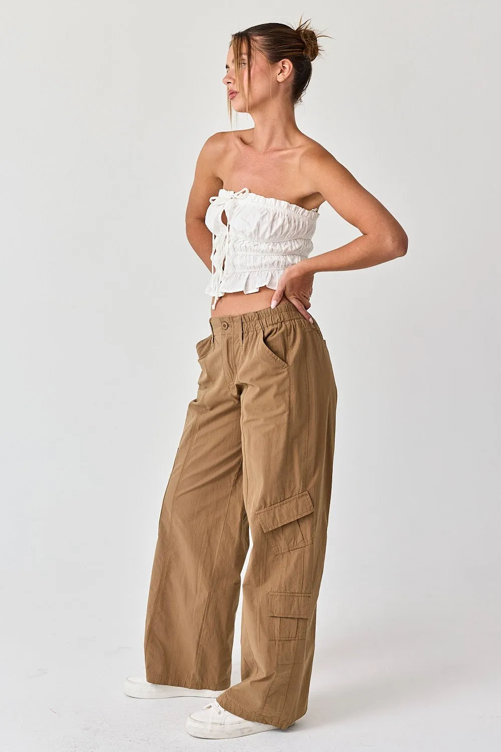 The Aurora Ruffle Cropped Top sold by Brightside Boutique product image thumbnail 3