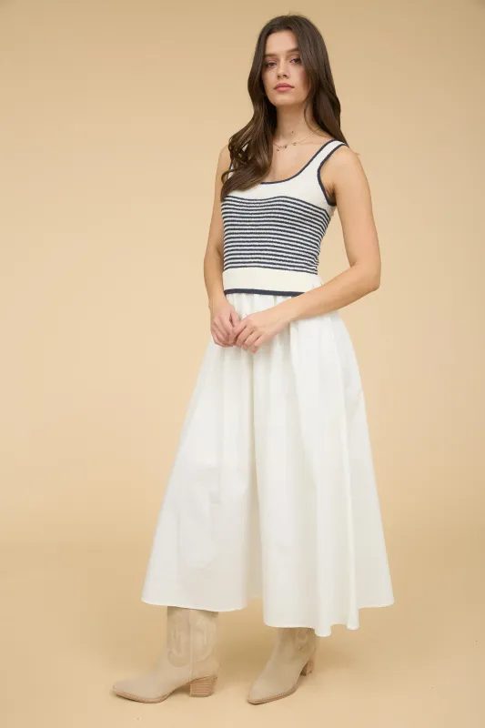 The Riviera Knit Midi Dress sold by Brightside Boutique
