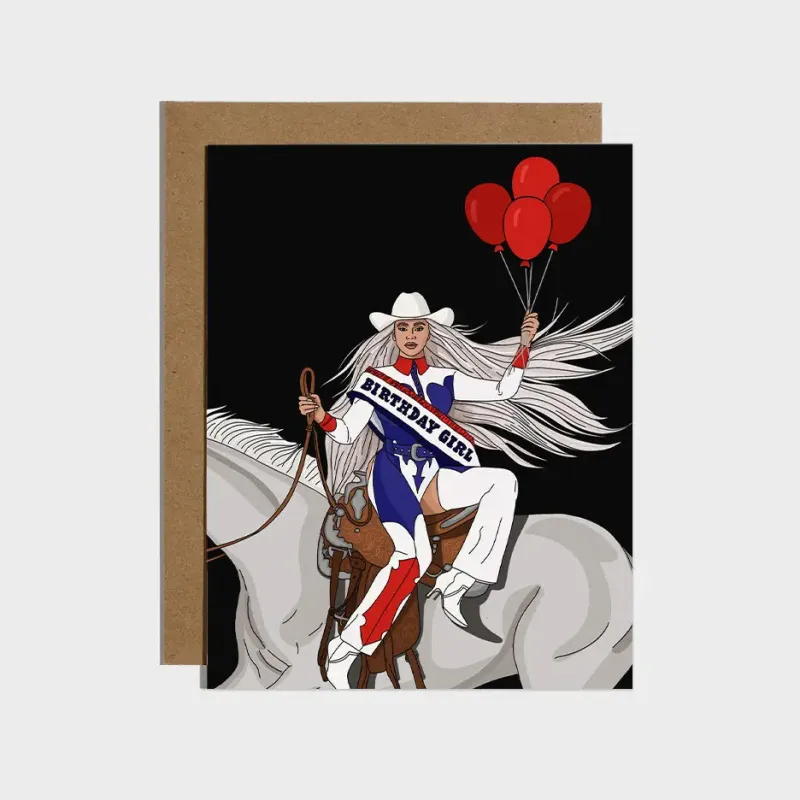 Cowboy Carter Birthday Card sold by Brightside Boutique