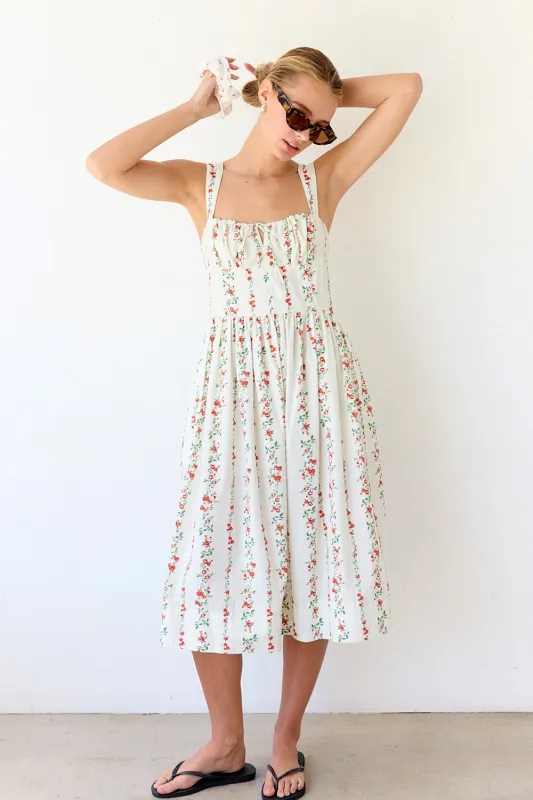 Rosy Meadow Sundress sold by Brightside Boutique