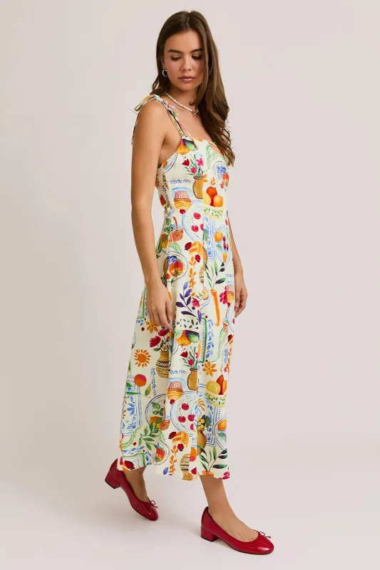 Catch the Breeze Midi Dress sold by Brightside Boutique