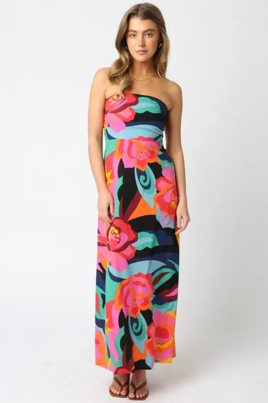 Gline Mix Maxi Dress sold by Brightside Boutique