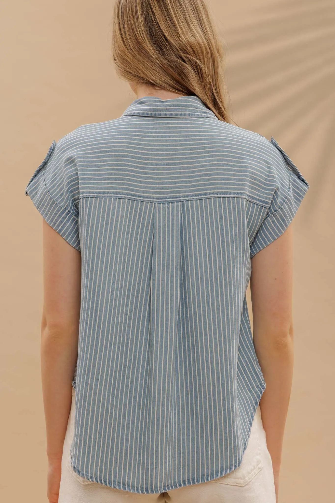 The Breezy Button-Up Top sold by Brightside Boutique product image thumbnail 2
