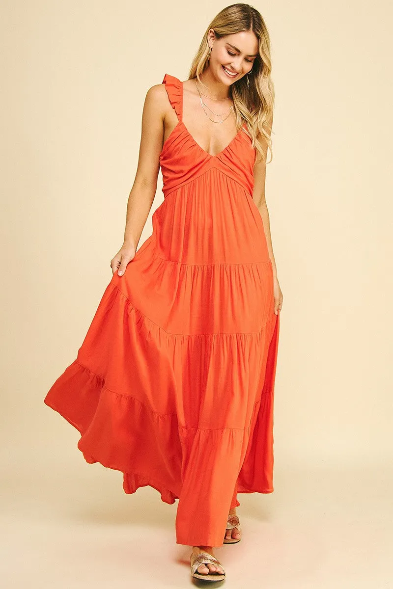 Vivienne Cascade Maxi Dress sold by Brightside Boutique product image thumbnail 2